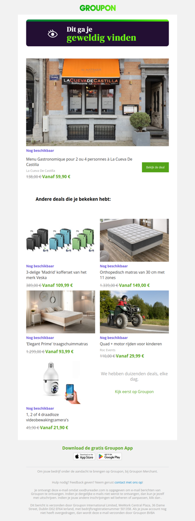 We zijn er vrij zeker van dat je deze deal geweldig zult vinden!