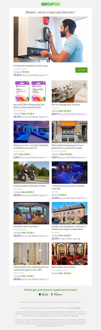 Les clients qui ont acheté cette offre sont aussi intéressés par ces offres