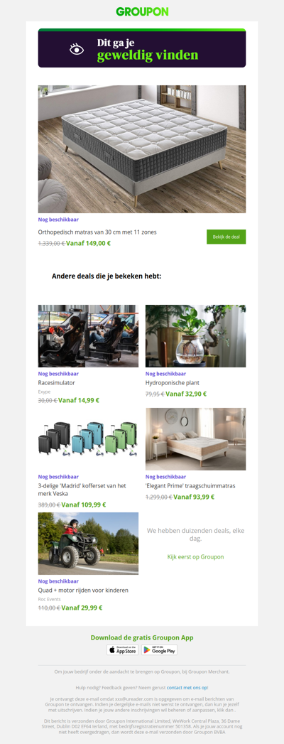 We zijn er vrij zeker van dat je deze deal geweldig zult vinden!