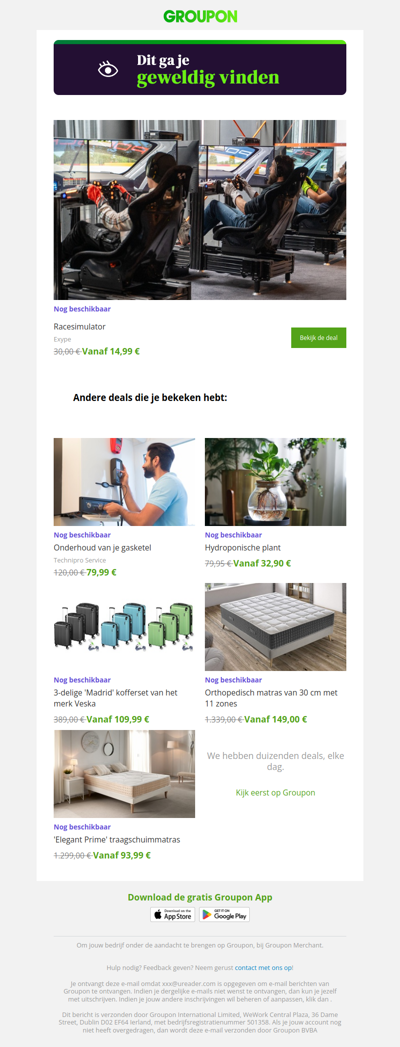 Ben je er klaar voor? De deal die je hebt bekeken is nog steeds beschikbaar!