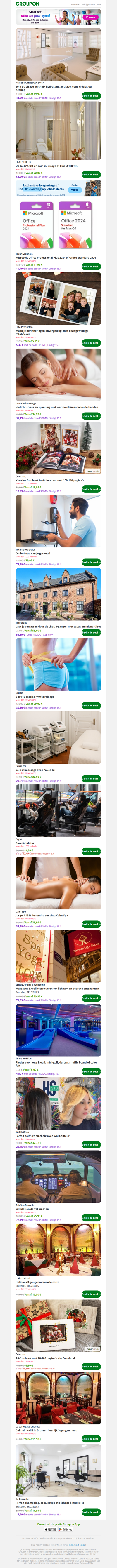 Soin du visage au choix hydratant, anti-âge, coup d'éclat ou peeling