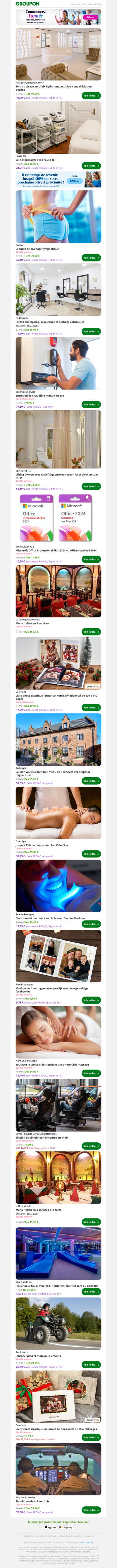 Soin du visage au choix hydratant, anti-âge, coup d'éclat ou peeling