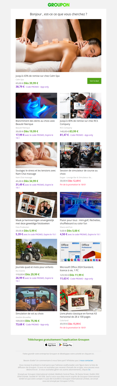 Les clients qui ont acheté cette offre sont aussi intéressés par ces offres