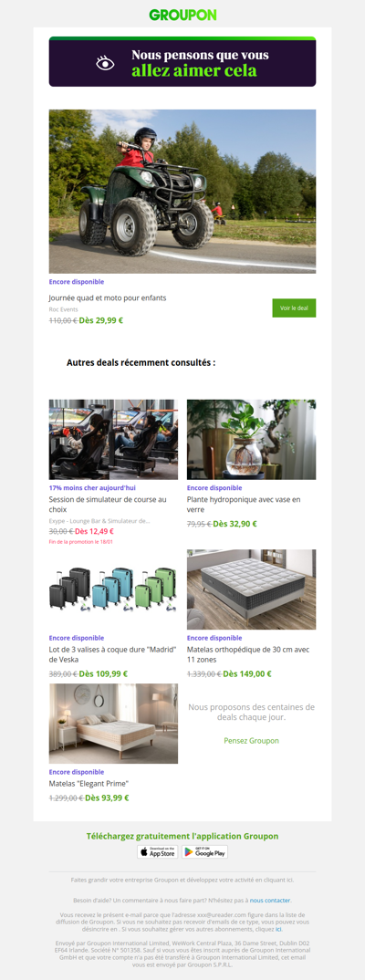 On est plutôt sûrs que tu vas adorer cette offre !