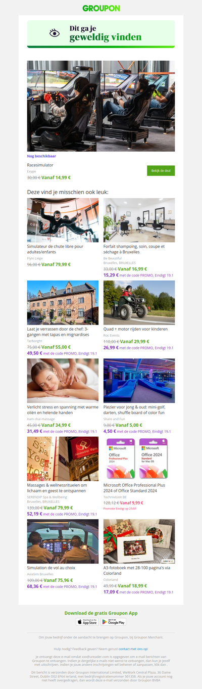 Zeg ja tegen deze deal! Hij is nog steeds beschikbaar!