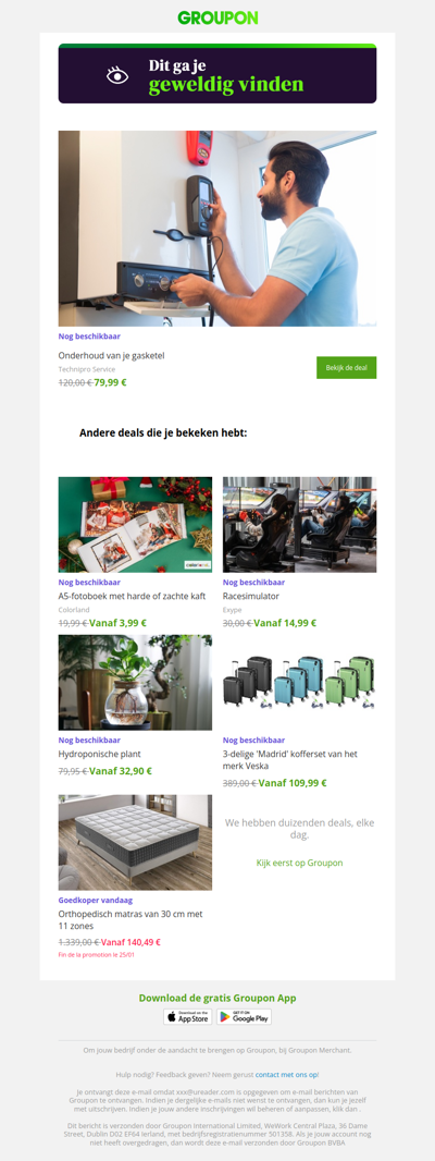 We zijn er vrij zeker van dat je deze deal geweldig zult vinden!