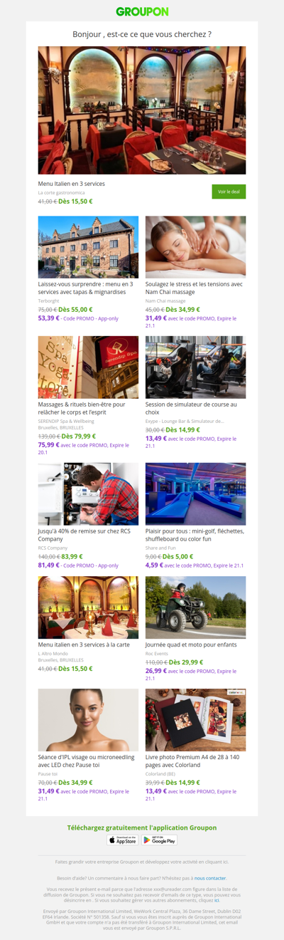 Les clients qui ont acheté cette offre sont aussi intéressés par ces offres