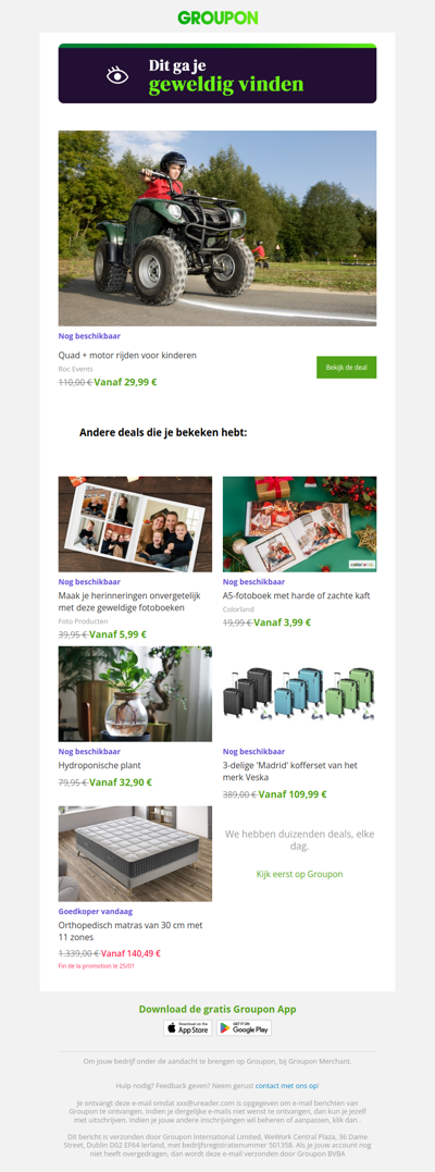 Ben je er klaar voor? De deal die je hebt bekeken is nog steeds beschikbaar!