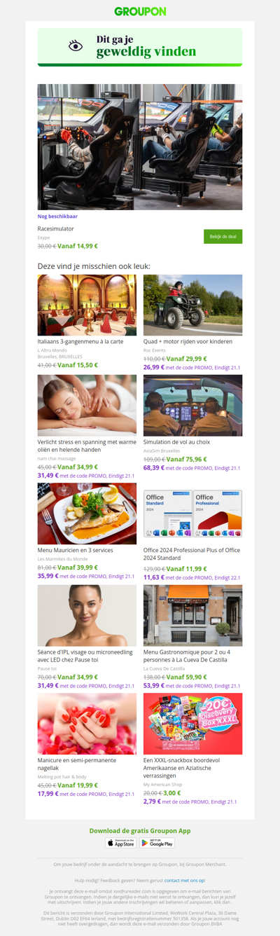 We zijn er vrij zeker van dat je deze deal geweldig zult vinden!