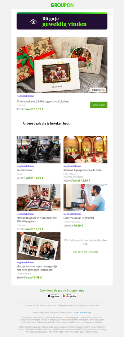 We zijn er vrij zeker van dat je deze deal geweldig zult vinden!