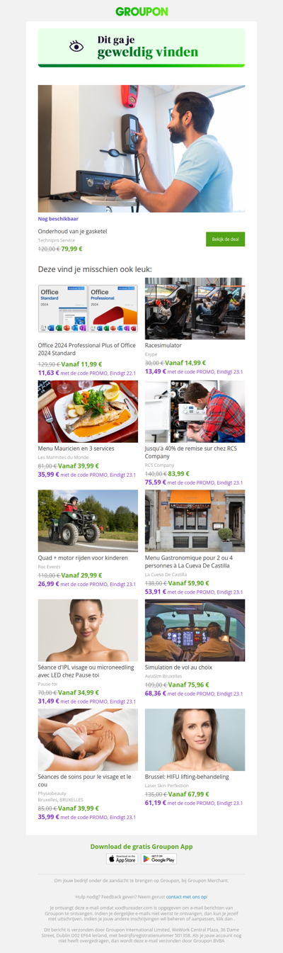 We zijn er vrij zeker van dat je deze deal geweldig zult vinden!