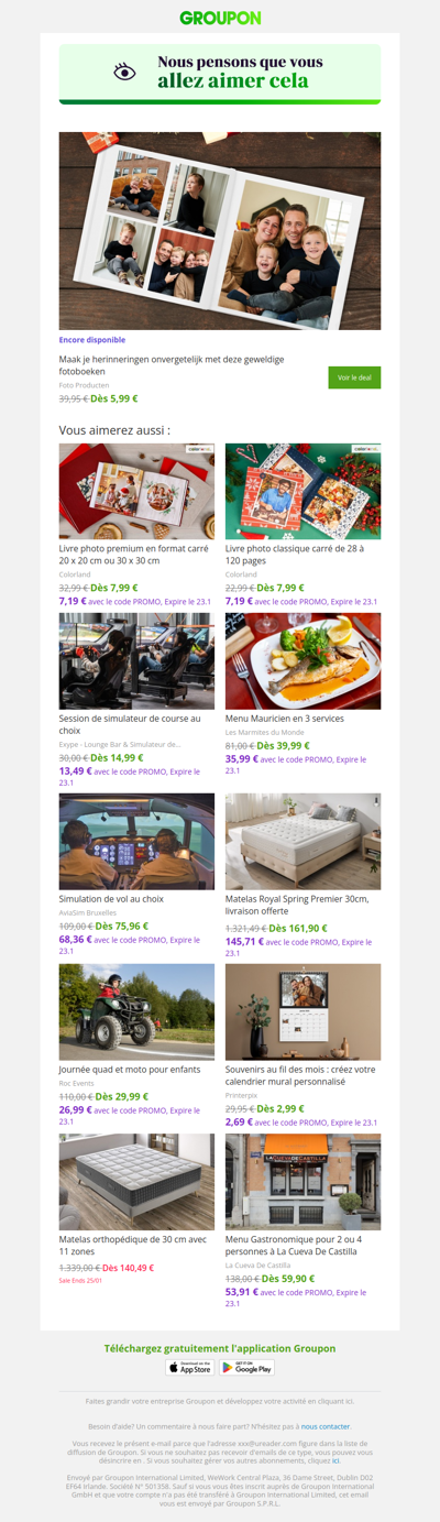 On est plutôt sûrs que tu vas adorer cette offre !