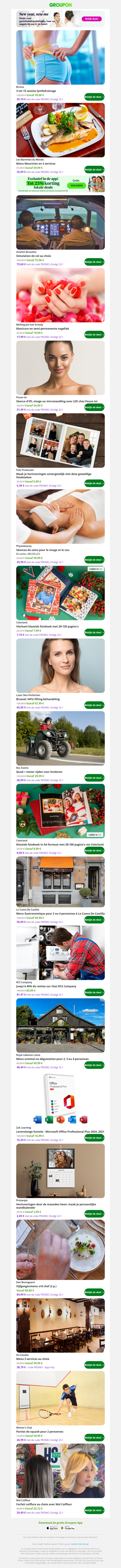 3 tot 15 sessies lymfedrainage