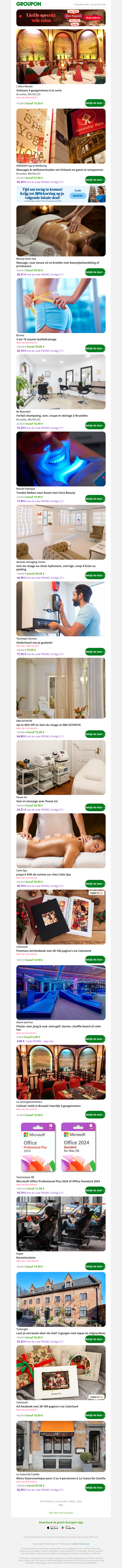 Italiaans 3-gangenmenu à la carte