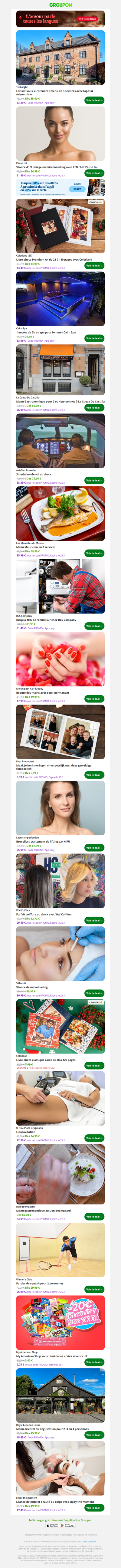 Laissez-vous surprendre : menu en 3 services avec tapas & mignardises