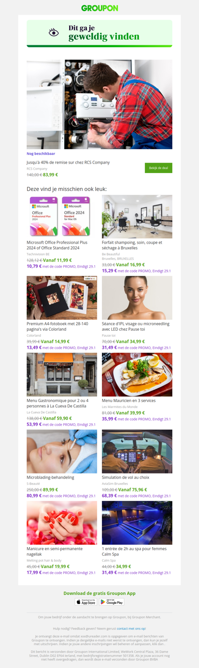 We zijn er vrij zeker van dat je deze deal geweldig zult vinden!