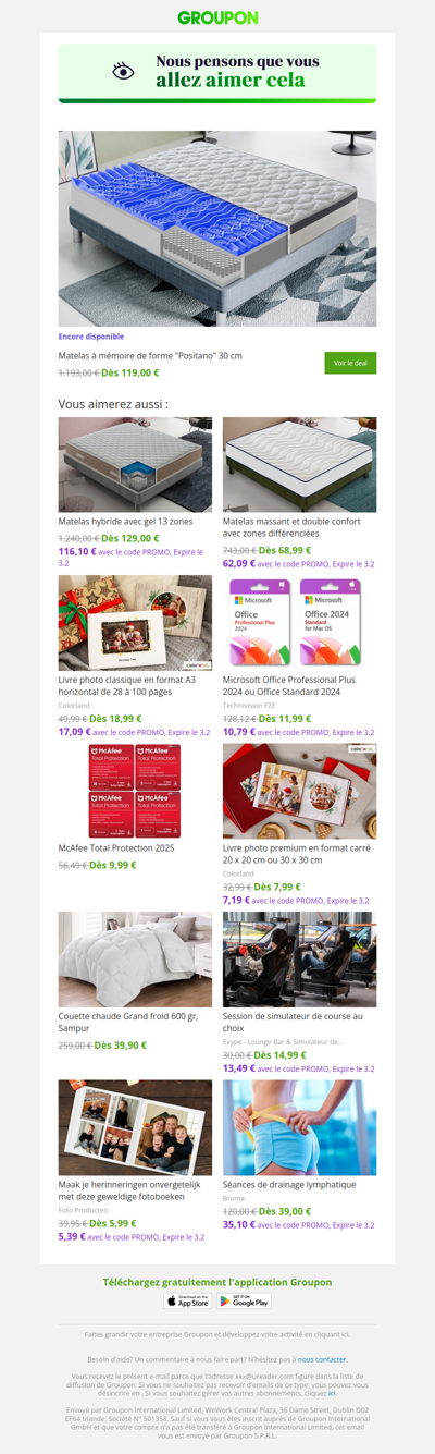 L'offre que tu as vue est toujours dispo !