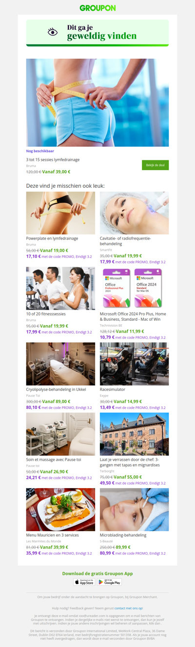 Zeg ja tegen deze deal! Hij is nog steeds beschikbaar!