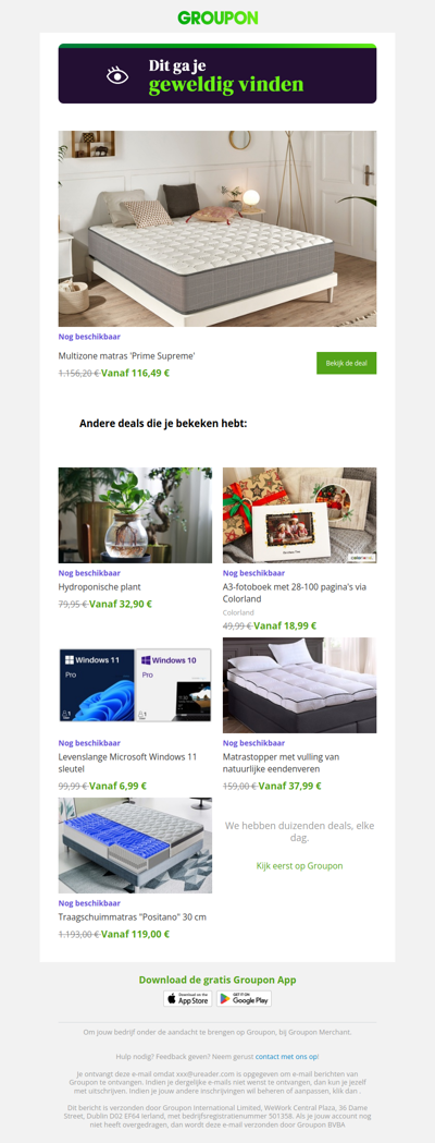 We zijn er vrij zeker van dat je deze deal geweldig zult vinden!