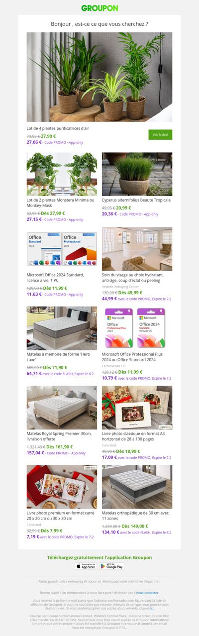 Les clients qui ont acheté cette offre sont aussi intéressés par ces offres