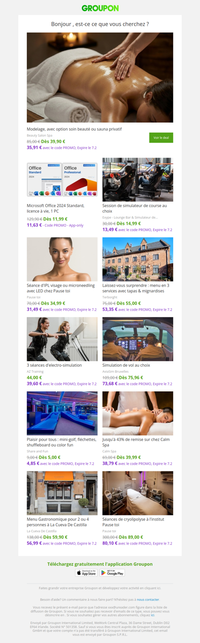 Les clients qui ont acheté cette offre sont aussi intéressés par ces offres