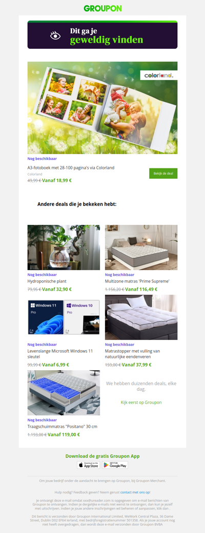 We zijn er vrij zeker van dat je deze deal geweldig zult vinden!