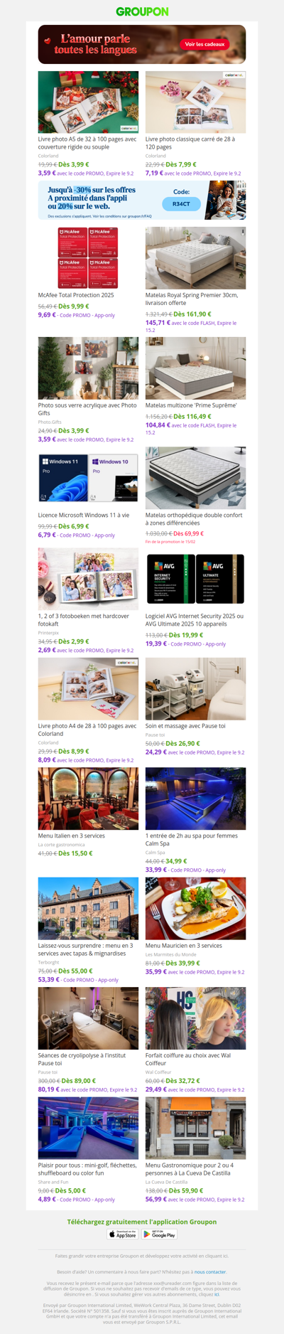 Livre photo A5 de 32 à 100 pages avec couverture rigide ou souple