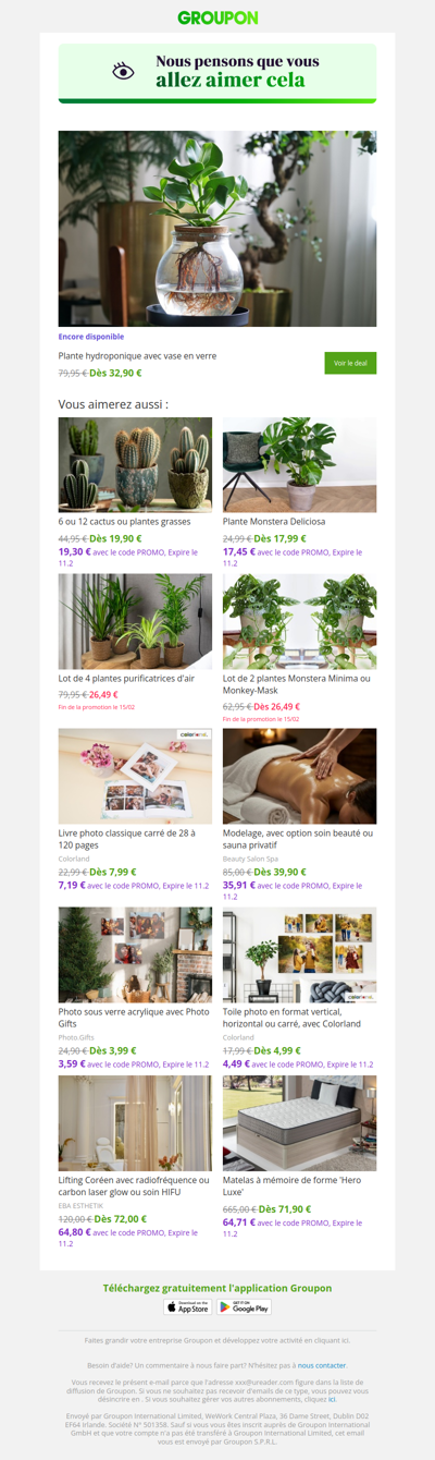On est plutôt sûrs que tu vas adorer cette offre !