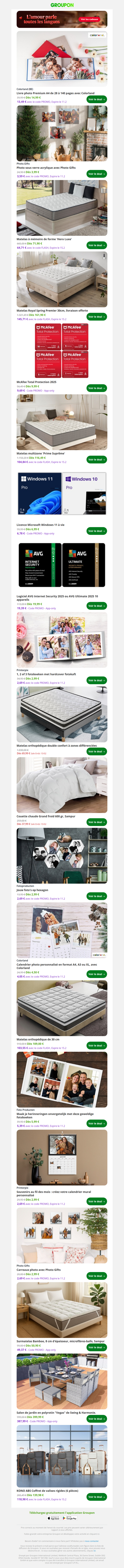 Livre photo Premium A4 de 28 à 140 pages avec Colorland