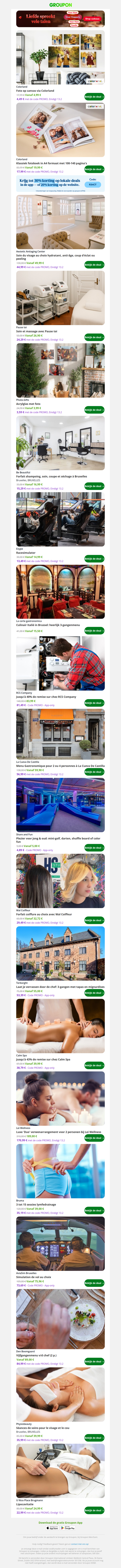 Foto op canvas via Colorland