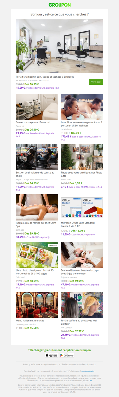 Les clients qui ont acheté cette offre sont aussi intéressés par ces offres