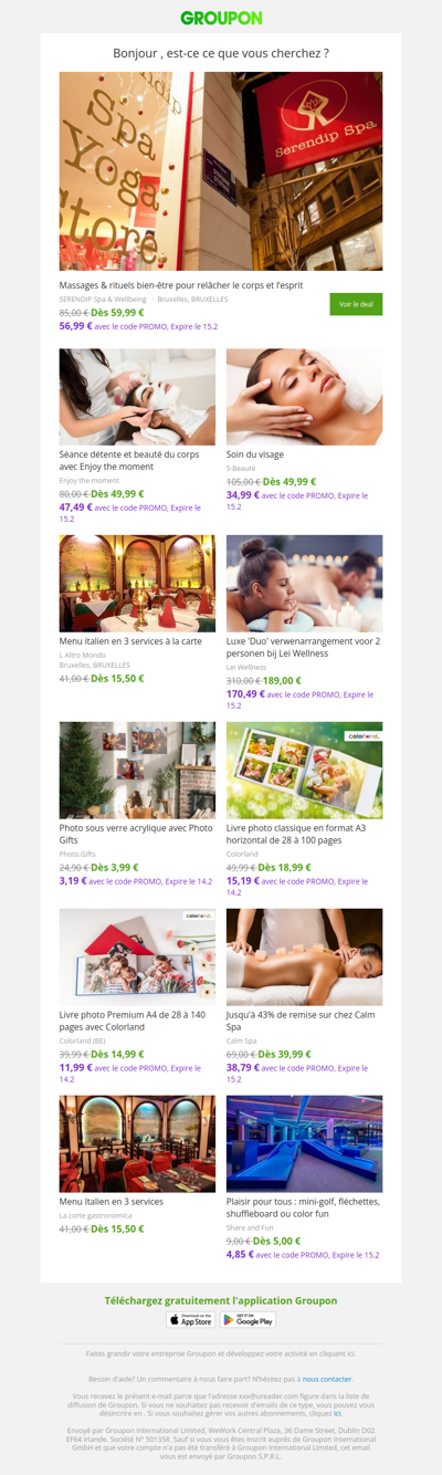 Les clients qui ont acheté cette offre sont aussi intéressés par ces offres