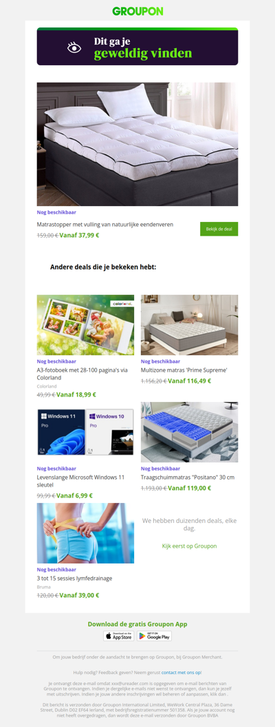 Zeg ja tegen deze deal! Hij is nog steeds beschikbaar!