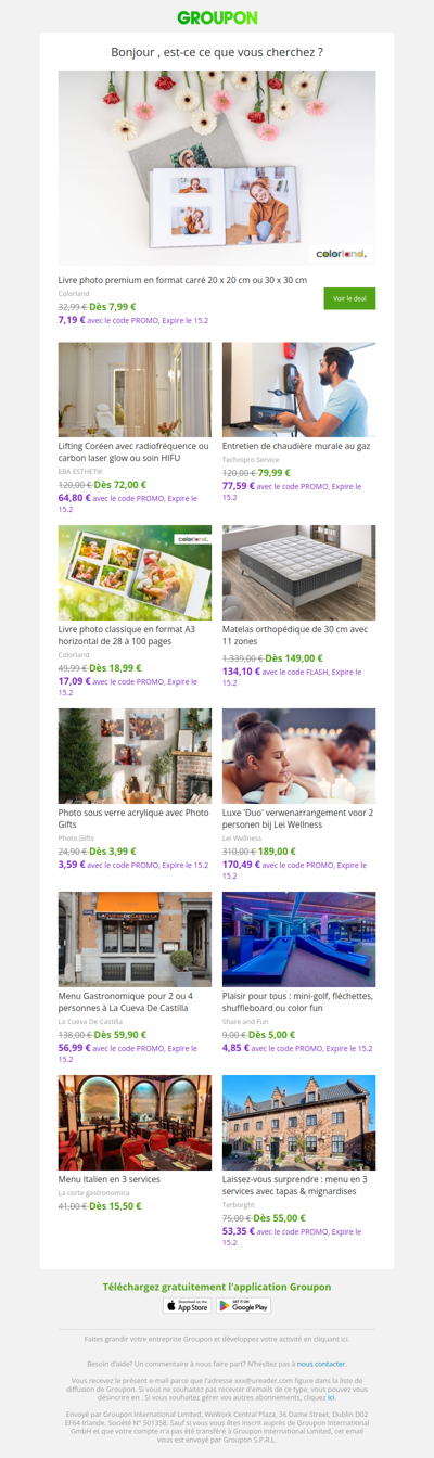 Les clients qui ont acheté cette offre sont aussi intéressés par ces offres