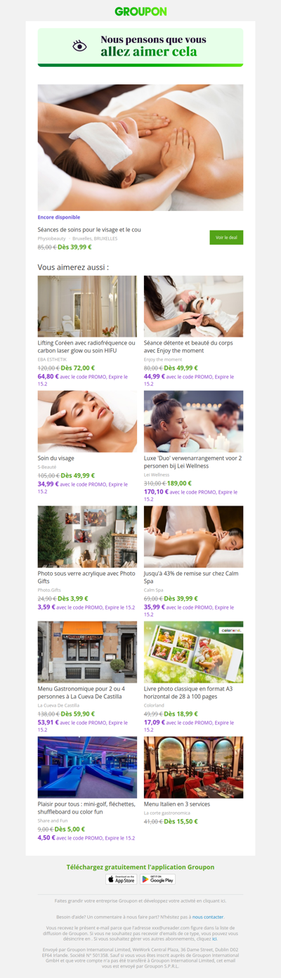 On est plutôt sûrs que tu vas adorer cette offre !