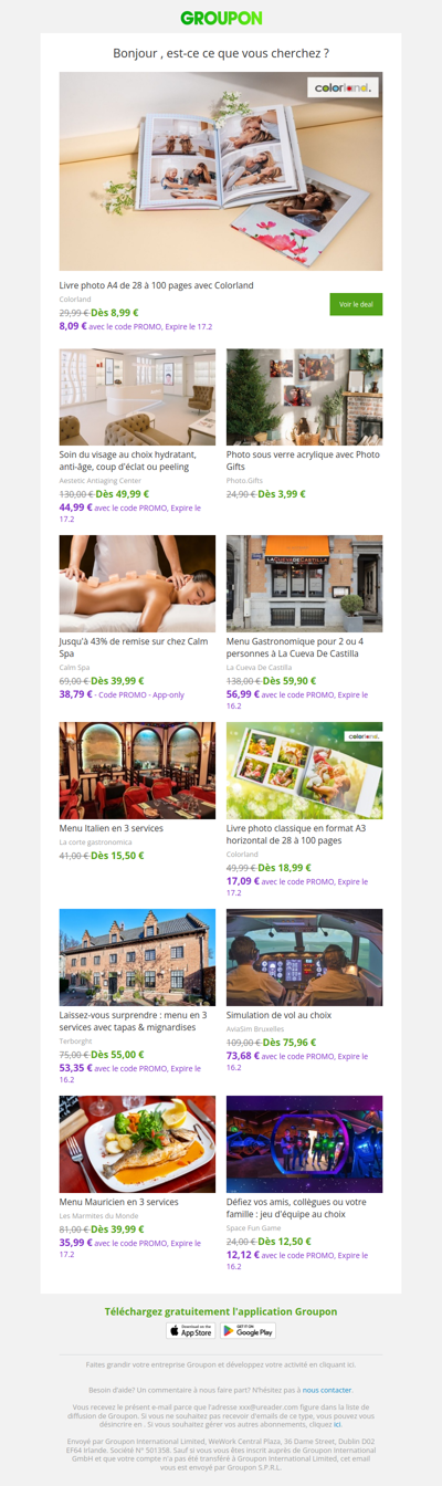 Les clients qui ont acheté cette offre sont aussi intéressés par ces offres