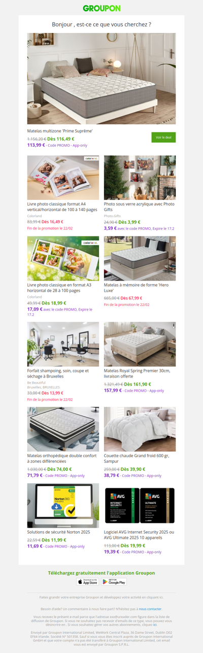 Les clients qui ont acheté cette offre sont aussi intéressés par ces offres