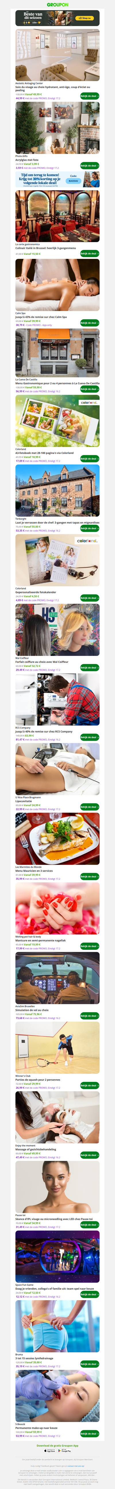 Soin du visage au choix hydratant, anti-âge, coup d'éclat ou peeling