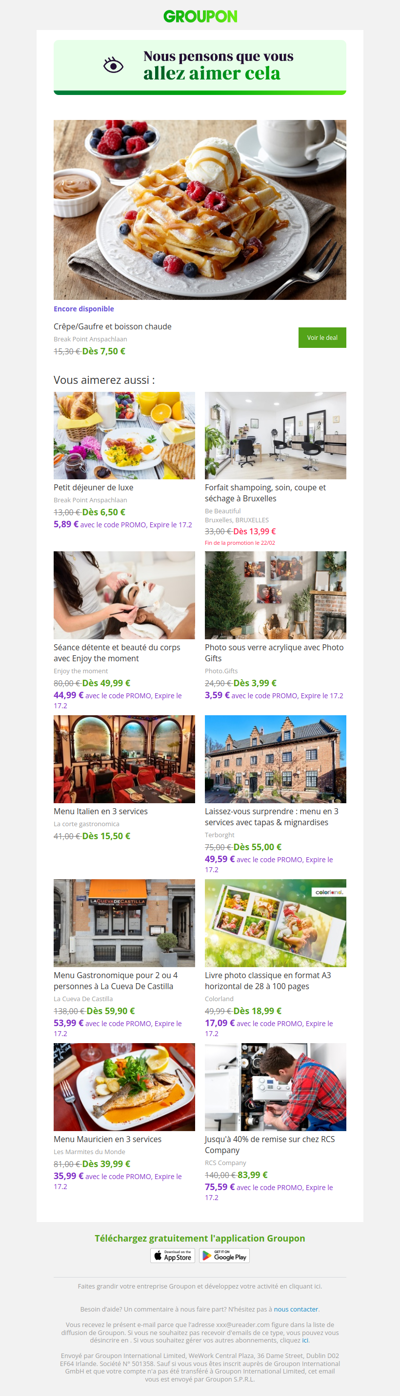 On est plutôt sûrs que tu vas adorer cette offre !