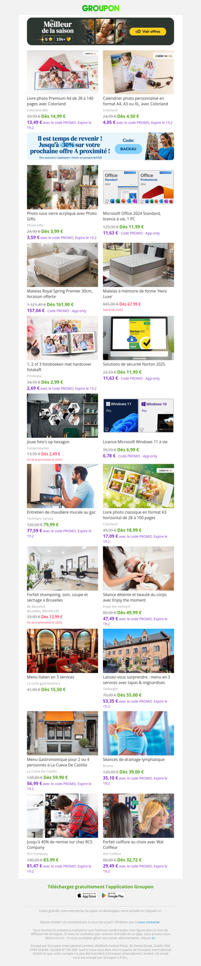 Livre photo Premium A4 de 28 à 140 pages avec Colorland