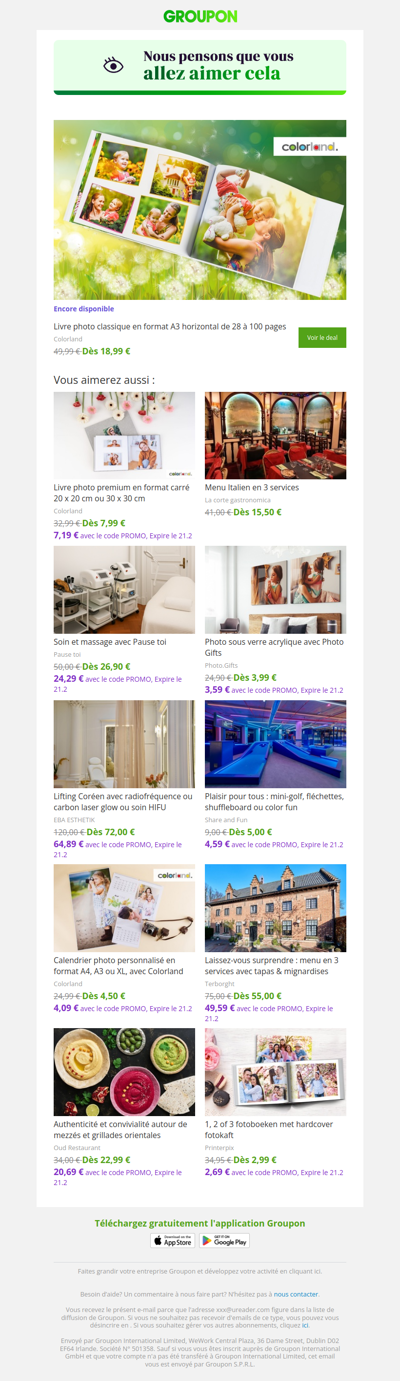 On est plutôt sûrs que tu vas adorer cette offre !