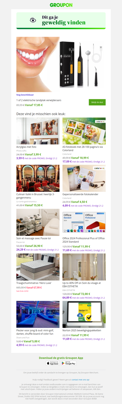 Zeg ja tegen deze deal! Hij is nog steeds beschikbaar!