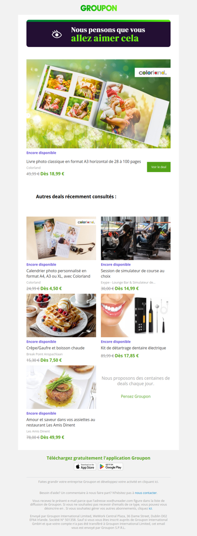 On est plutôt sûrs que tu vas adorer cette offre !