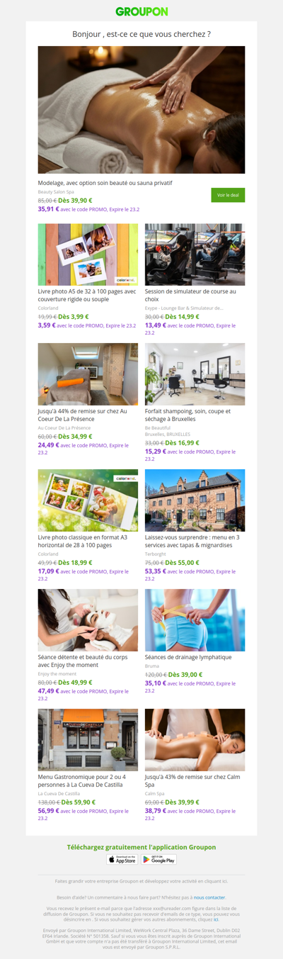 Les clients qui ont acheté cette offre sont aussi intéressés par ces offres