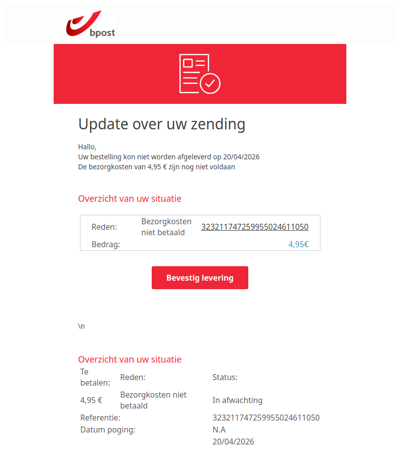 Informatie over uw bestelling #743827