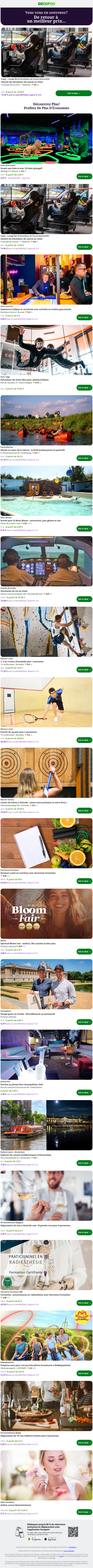 Session de simulateur de course au choix est maintenant moins cher! Découvrez-le.