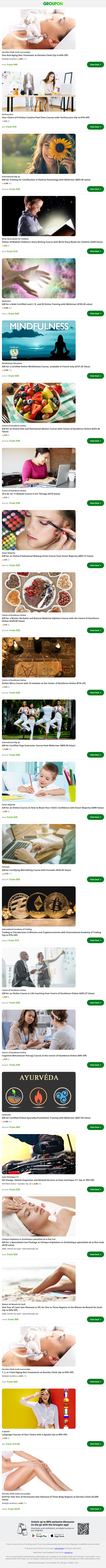 $49 for Training for Certification in Positive Psychology with Meformer ($855.96 value)