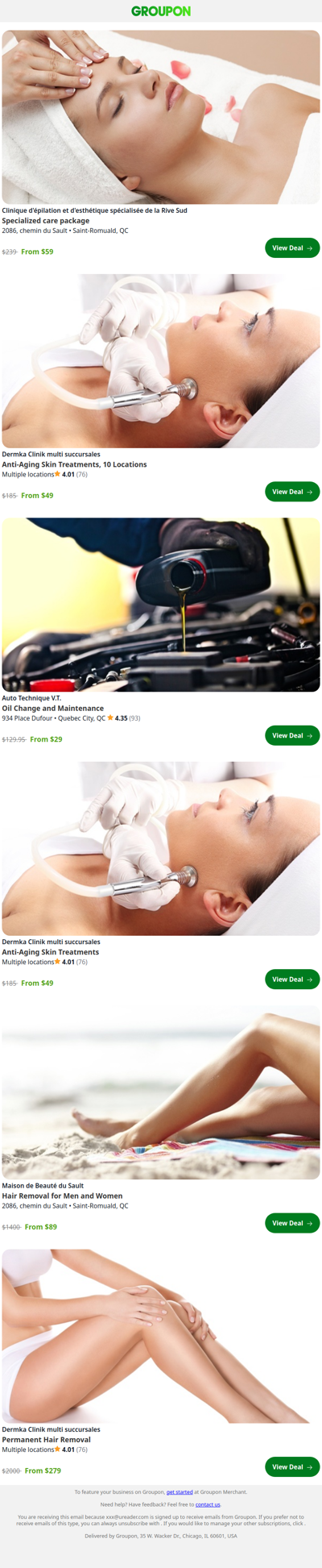 Trending Near You: $59 for a Specialized Care Package at Clinique d'épilation et d'esthétique spécialisée de la Rive Sudz ($239 value)