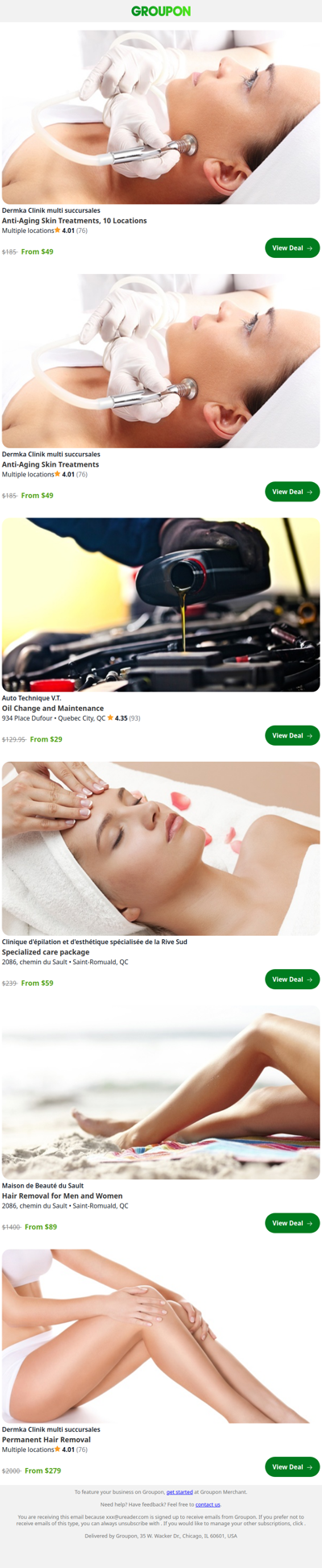 Trending Near You: $59 for a Specialized Care Package at Clinique d'épilation et d'esthétique spécialisée de la Rive Sudz ($239 value)