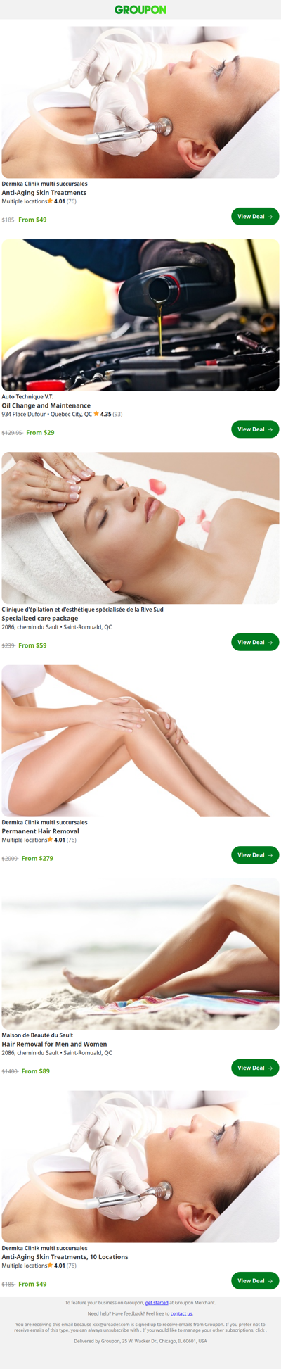 Trending Near You: One Year of Laser Hair Removal or IPL for One to Three Regions at the Maison de Beauté Du Sault (Up to 94% Off)